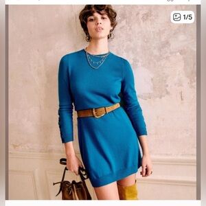 Sezane Paola merino wool sweater dress S